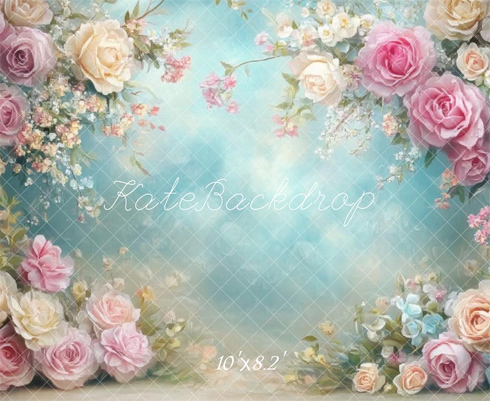 Kate Spring Floral Art Backdrop Designed by Lidia Redekopp