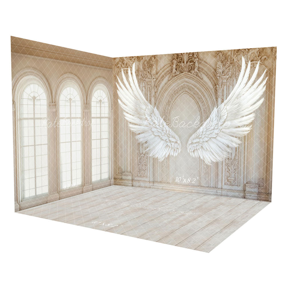 Kate Angel Wings Vintage Arched Wall Room Set (8ftx8ft&10ftx8ft&8ftx10ft)