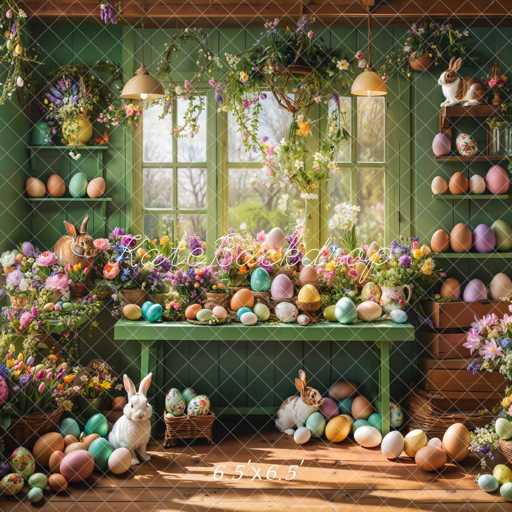 Kate Green Spring Easter Eggs Backdrop Designed by Emetselch