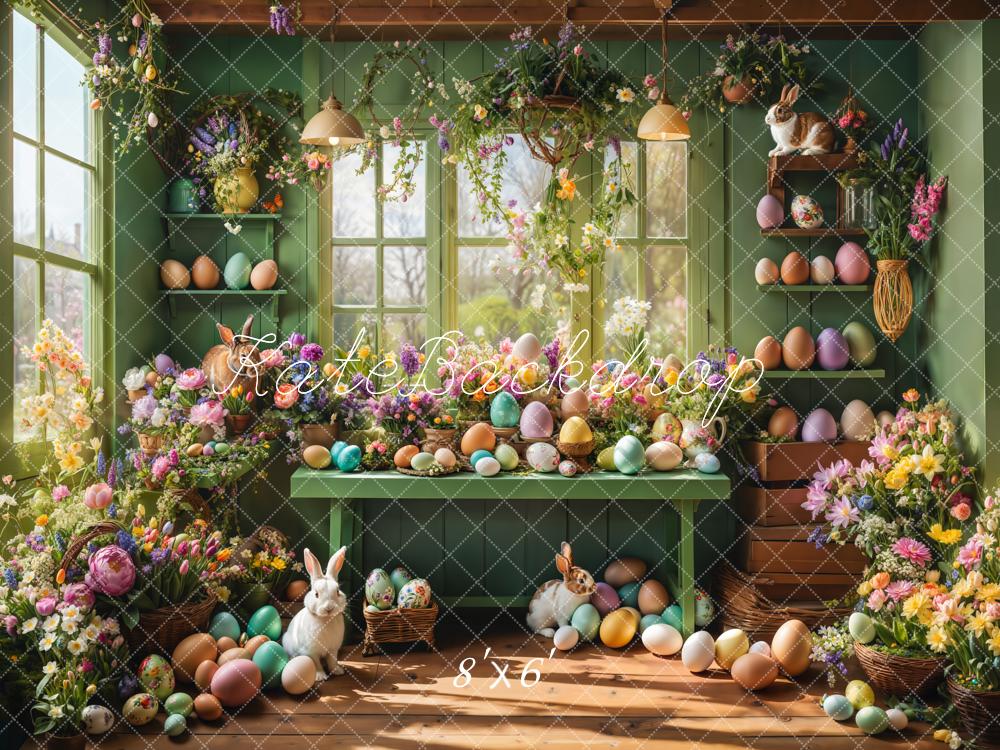 Kate Green Spring Easter Eggs Backdrop Designed by Emetselch