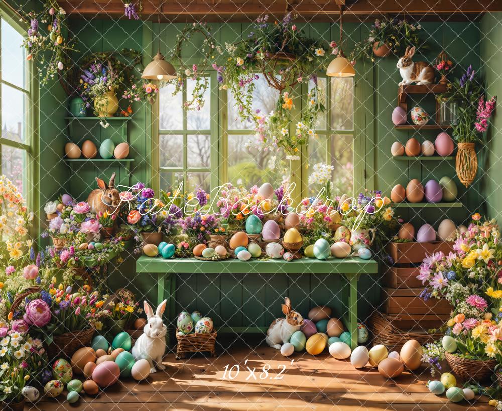 Kate Green Spring Easter Eggs Backdrop Designed by Emetselch