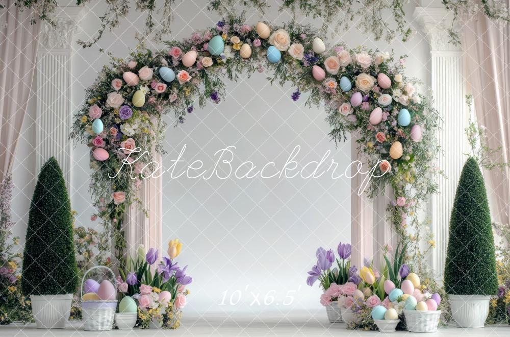 Kate Easter Egg Wreath Arch Backdrop Designed by Mini MakeBelieve