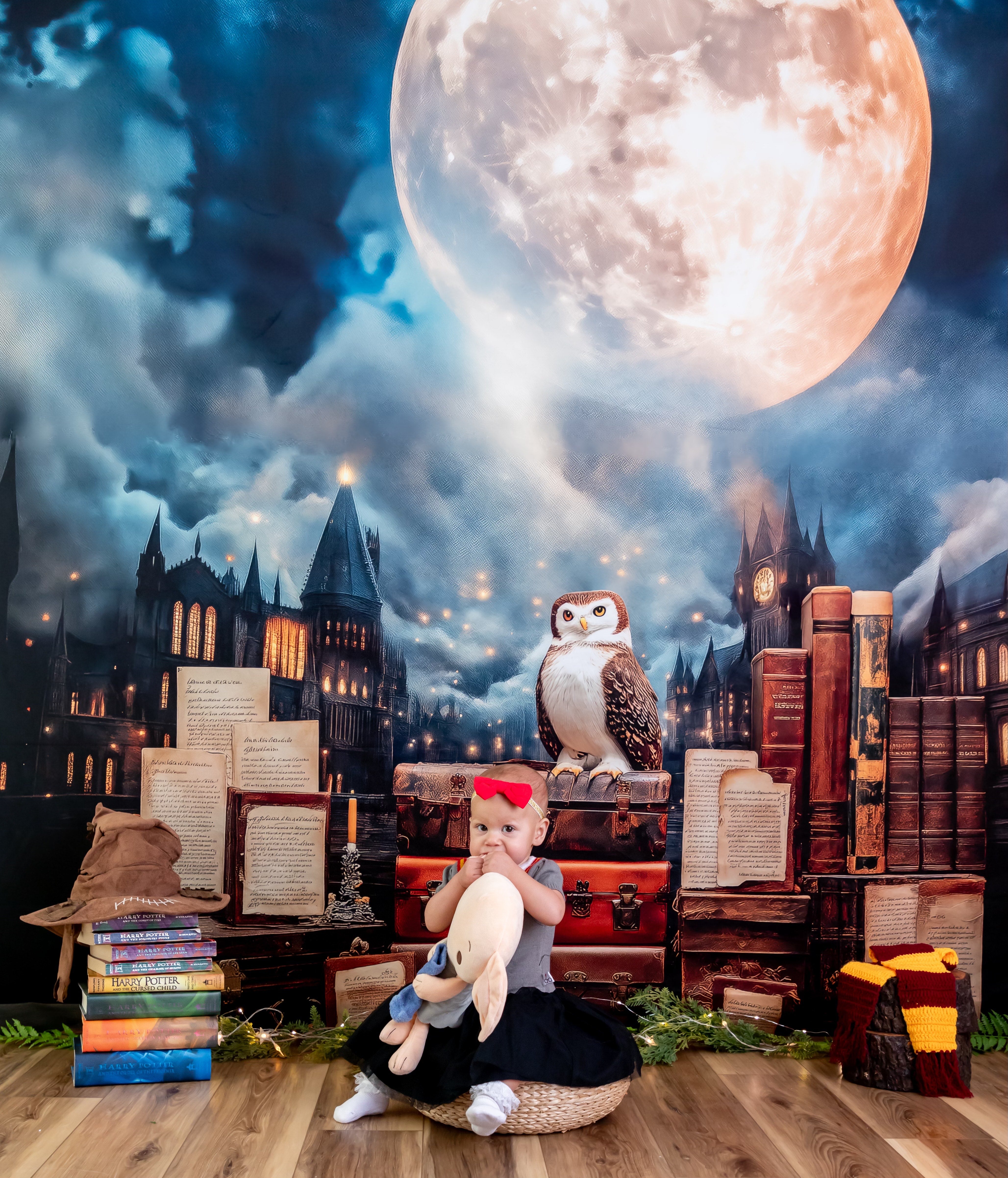 Kate Magical Owl Moonlight World Backdrop Designed by Patty Roberts