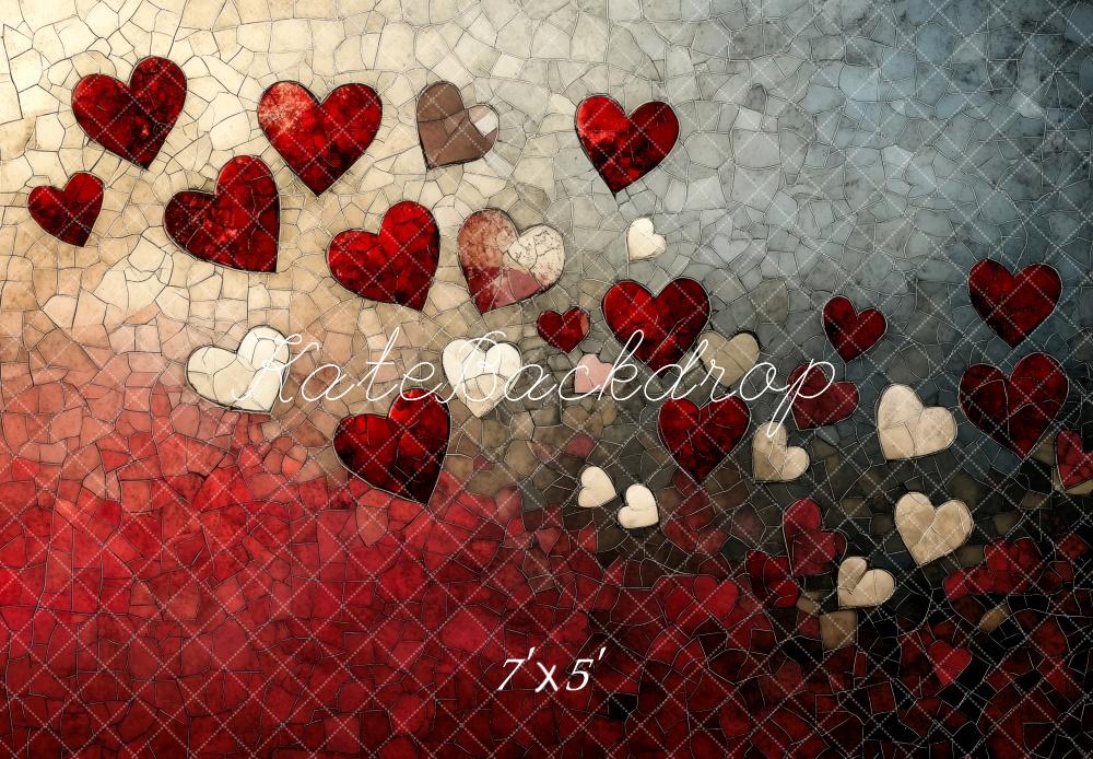 Kate Valentine Mosaic Heart Gradient Wall Backdrop Designed by Patty Roberts