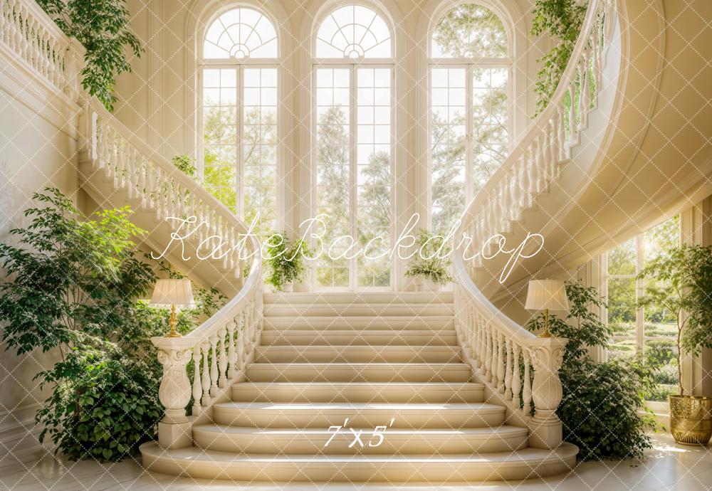 Kate Spring Elegant Cascading Stairs Backdrop Designed by Emetselch