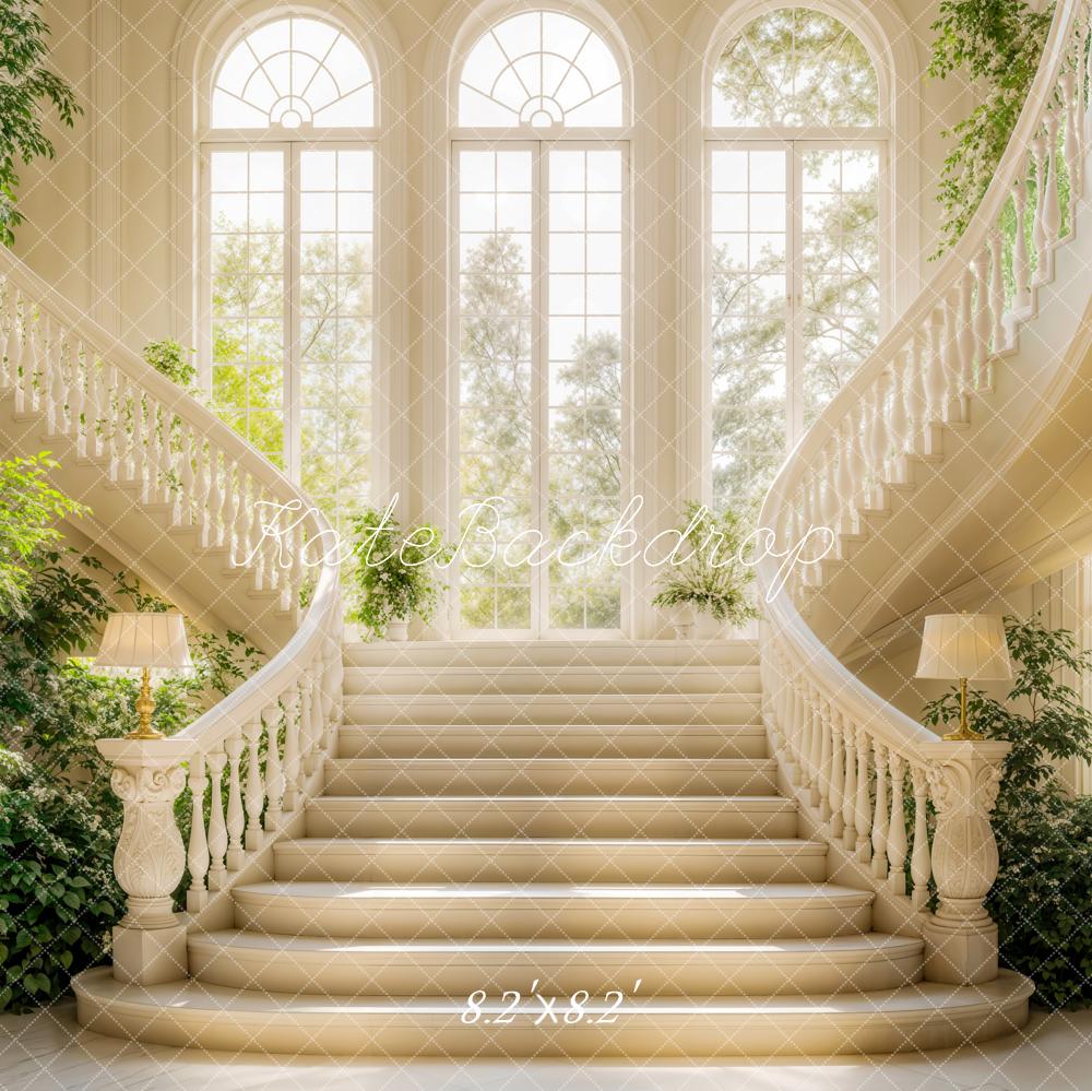 Kate Spring Elegant Cascading Stairs Backdrop Designed by Emetselch