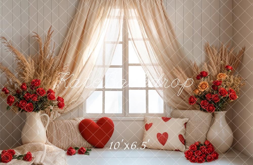 Kate Valentine Boho Curtain Window Backdrop Designed by Emetselch