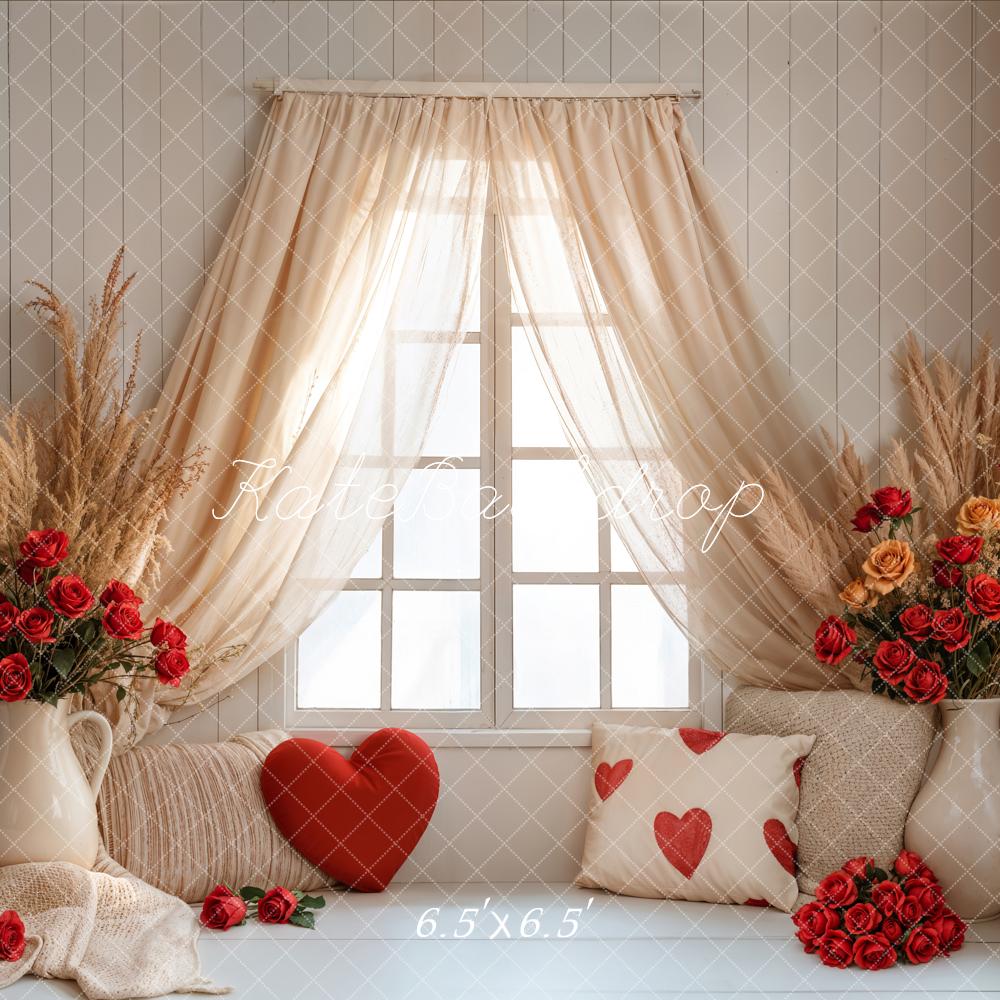 Kate Valentine Boho Curtain Window Backdrop Designed by Emetselch