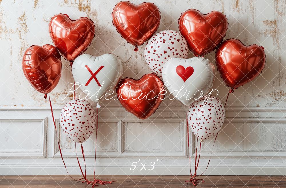 Kate Valentine Heart Balloon Wall Backdrop Designed by Emetselch