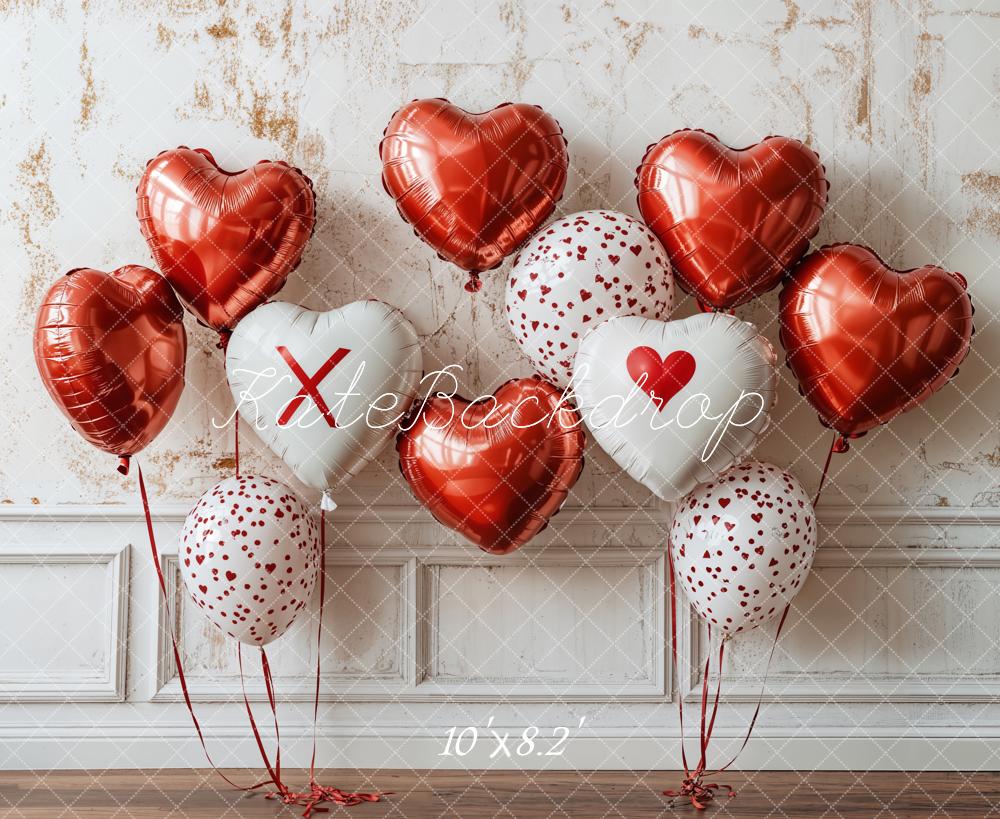 Kate Valentine Heart Balloon Wall Backdrop Designed by Emetselch