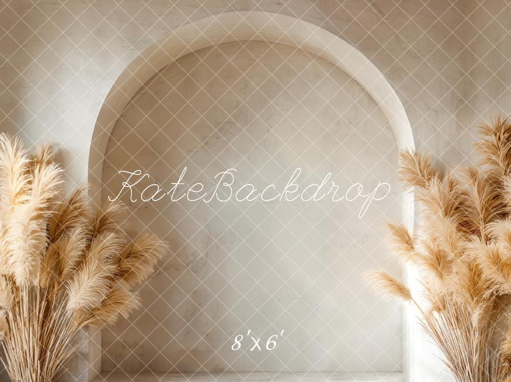 Kate Boho Arch Pampas Grass Backdrop Designed by Emetselch