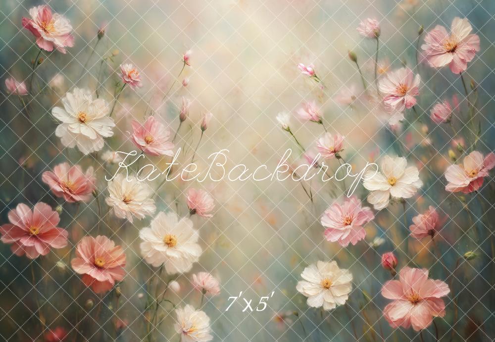 Kate Spring Fine Art Floral Pastel Backdrop Designed by Emetselch