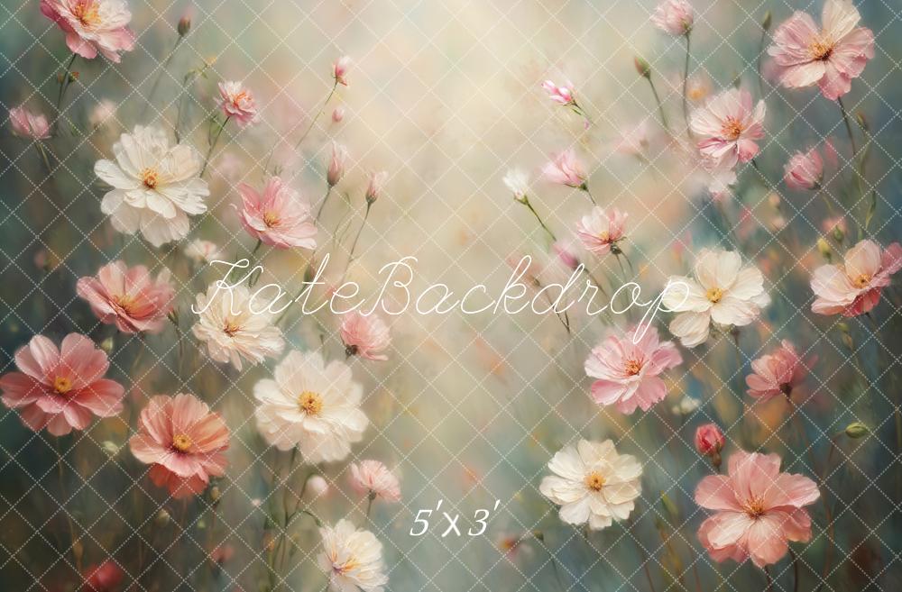 Kate Spring Fine Art Floral Pastel Backdrop Designed by Emetselch