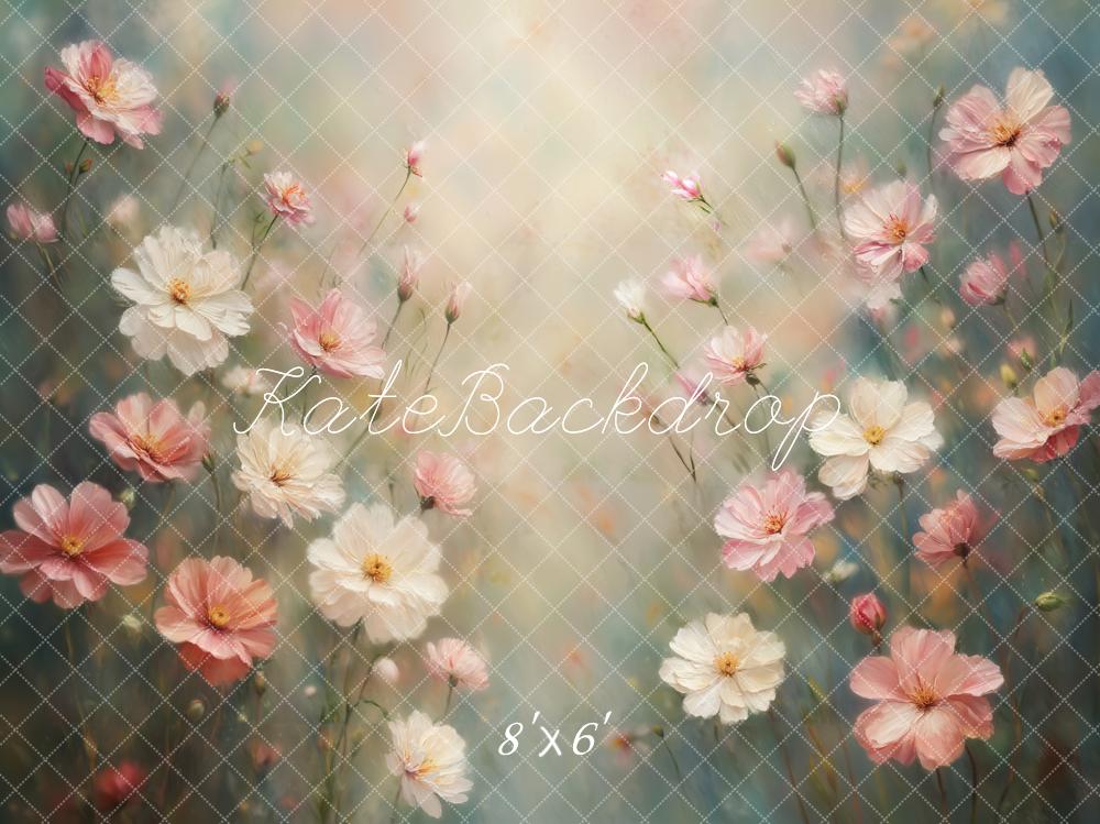 Kate Spring Fine Art Floral Pastel Backdrop Designed by Emetselch