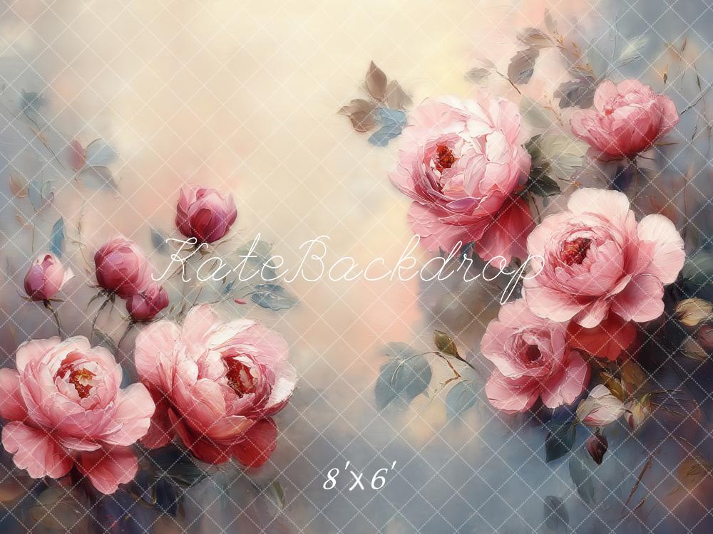 Kate Fine Art Floral Pink Roses Backdrop Designed by Emetselch