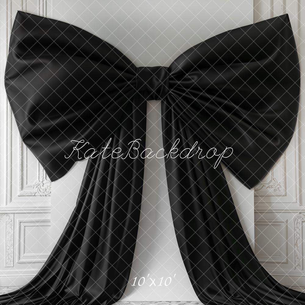 Kate Black Bow Vintage Wall Backdrop Designed by Chain Photography