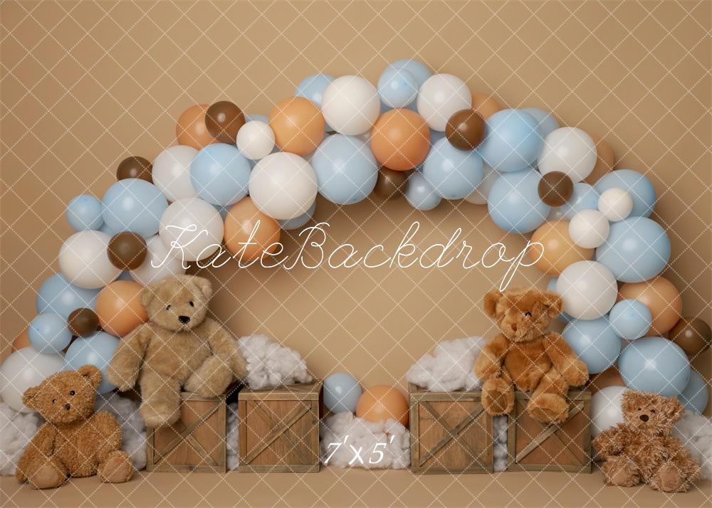 Kate Teddy Party Backdrop Cake Smash Designed by Melissa King