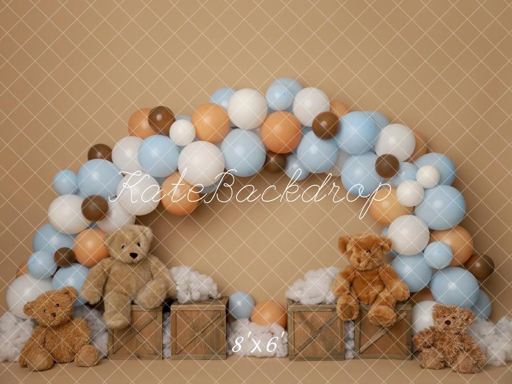 Kate Teddy Party Backdrop Cake Smash Designed by Melissa King