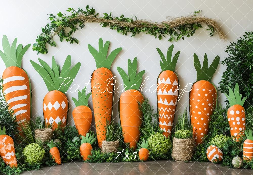 Kate Bright Carrot Garden Easter Backdrop Designed by Patty Roberts