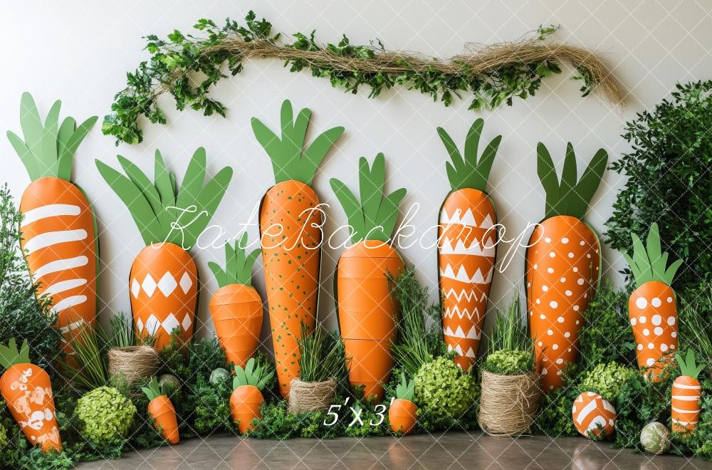 Kate Bright Carrot Garden Easter Backdrop Designed by Patty Roberts