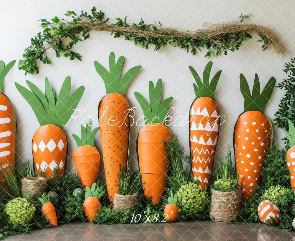 Kate Bright Carrot Garden Easter Backdrop Designed by Patty Roberts