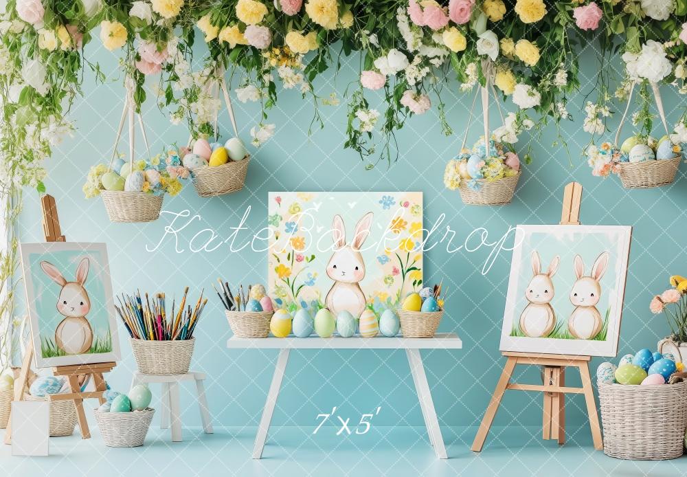 Kate Easter Painting Workshop Backdrop Designed by Patty Roberts