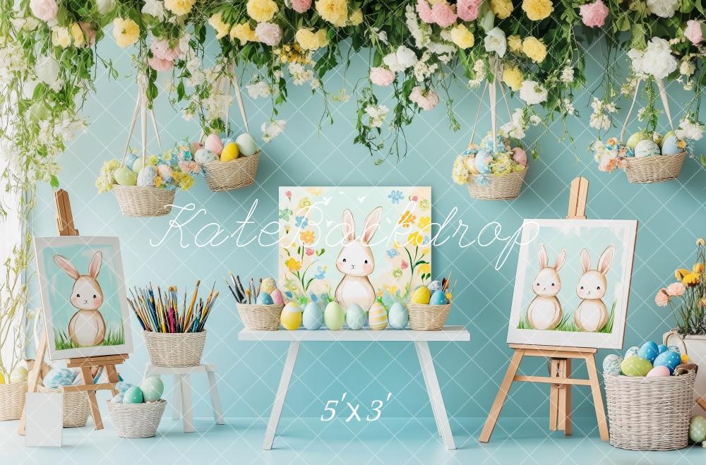 Kate Easter Painting Workshop Backdrop Designed by Patty Roberts