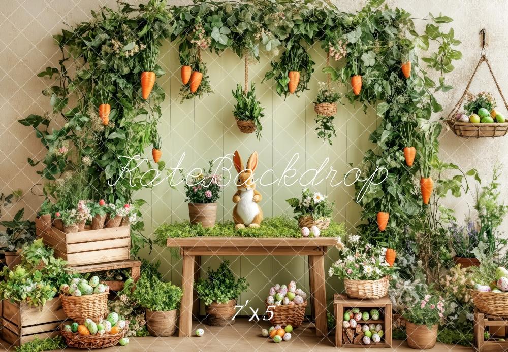 Kate Garden Easter Bunny Carrots Backdrop Designed by Patty Roberts