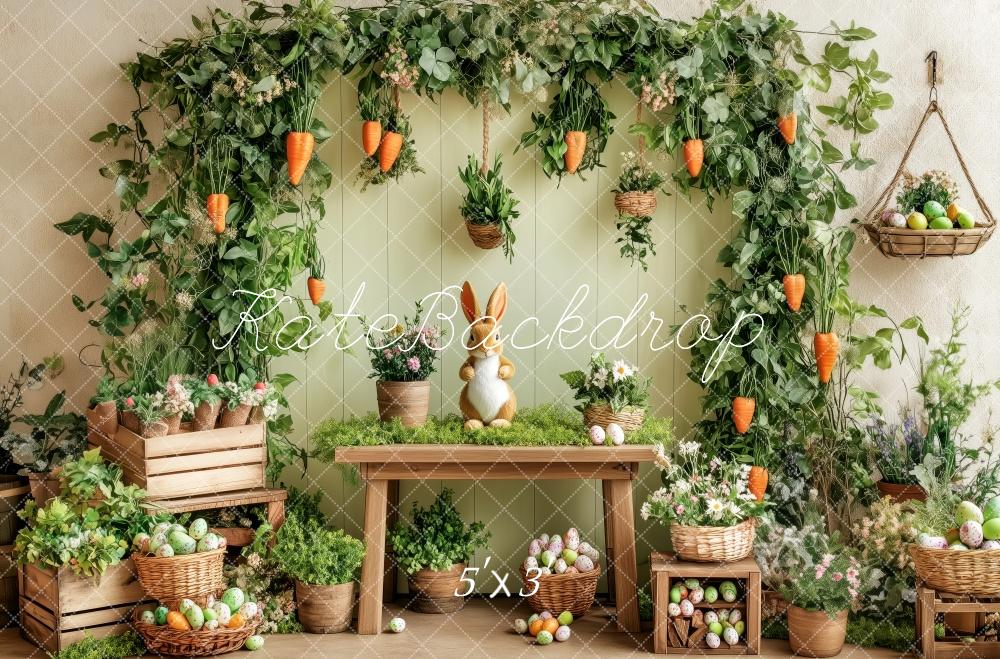 Kate Garden Easter Bunny Carrots Backdrop Designed by Patty Roberts