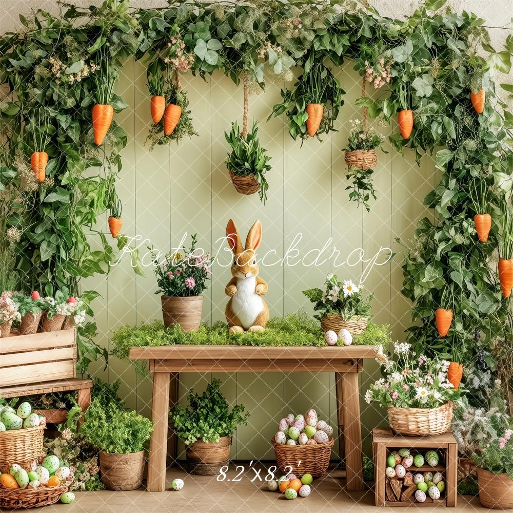 Kate Garden Easter Bunny Carrots Backdrop Designed by Patty Roberts