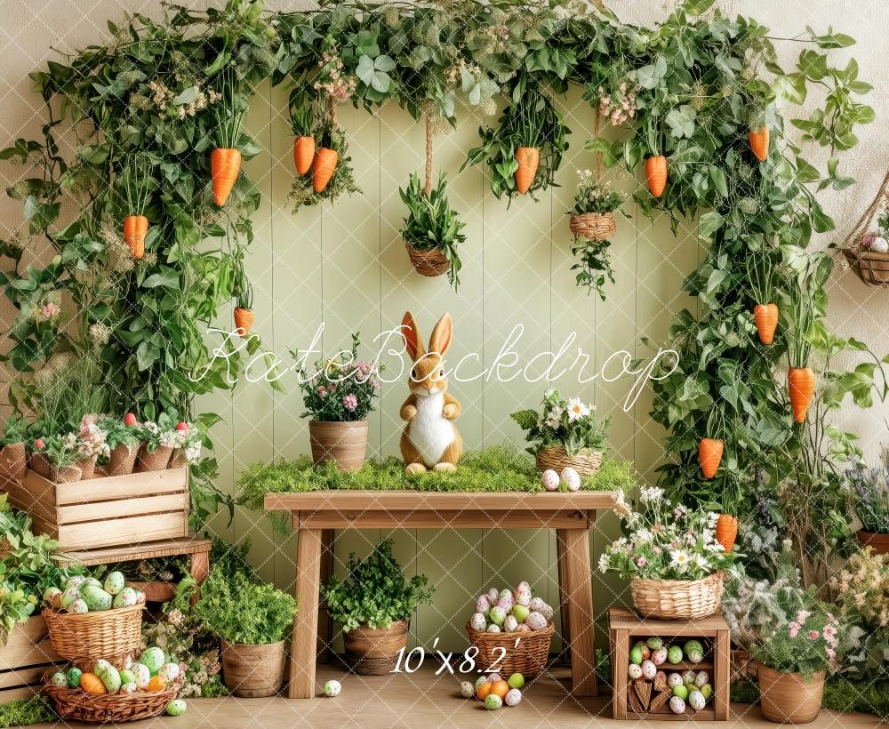 Kate Garden Easter Bunny Carrots Backdrop Designed by Patty Roberts