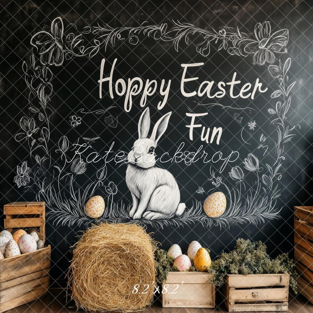 Kate Hoppy Easter Chalkboard Backdrop Designed by Patty Roberts