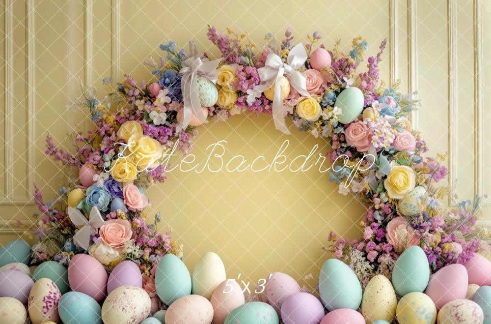 Kate Pastel Floral Easter Egg Backdrop Designed by Patty Roberts