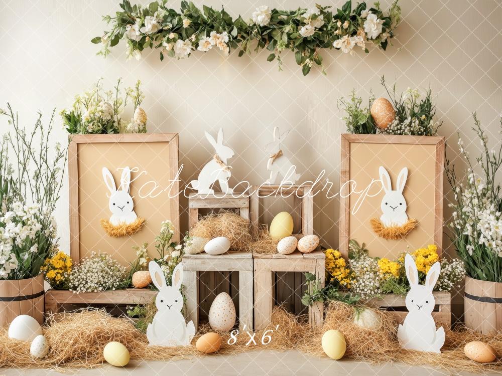 Kate Rustic Bunny Eggs Easter Backdrop Designed by Patty Roberts