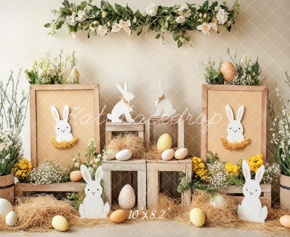 Kate Rustic Bunny Eggs Easter Backdrop Designed by Patty Roberts