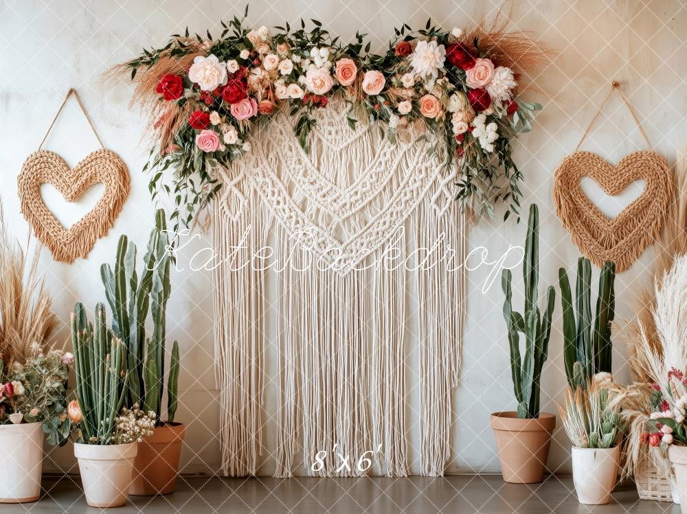 AUSALE Kate Rustic Mother's Day Macrame Backdrop Designed by Patty Roberts