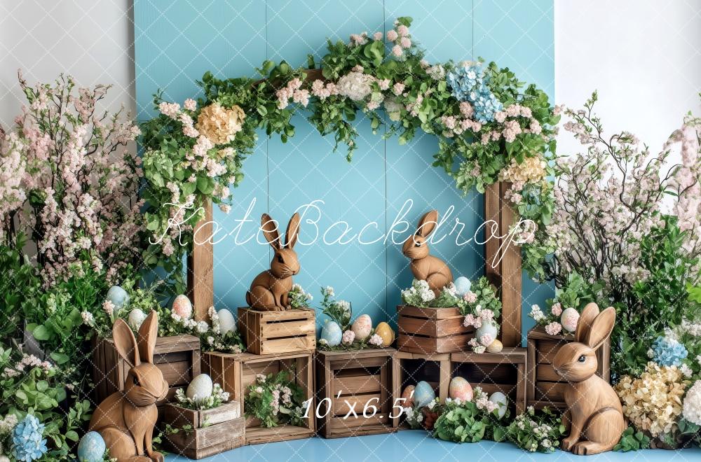 Kate Spring Bunny Garden Backdrop Designed by Patty Roberts