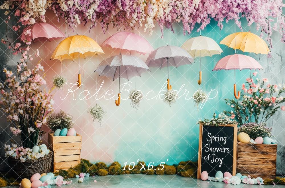 Kate Spring Umbrella Garden Backdrop Designed by Patty Roberts