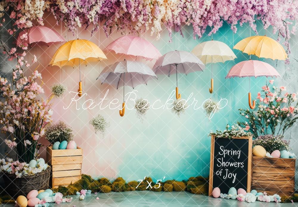 Kate Spring Umbrella Garden Backdrop Designed by Patty Roberts