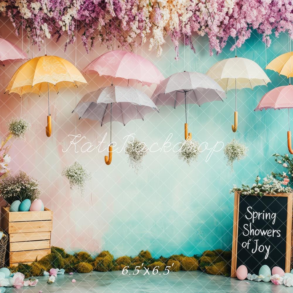 Kate Spring Umbrella Garden Backdrop Designed by Patty Roberts