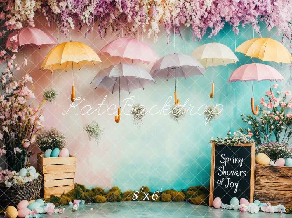 Kate Spring Umbrella Garden Backdrop Designed by Patty Roberts