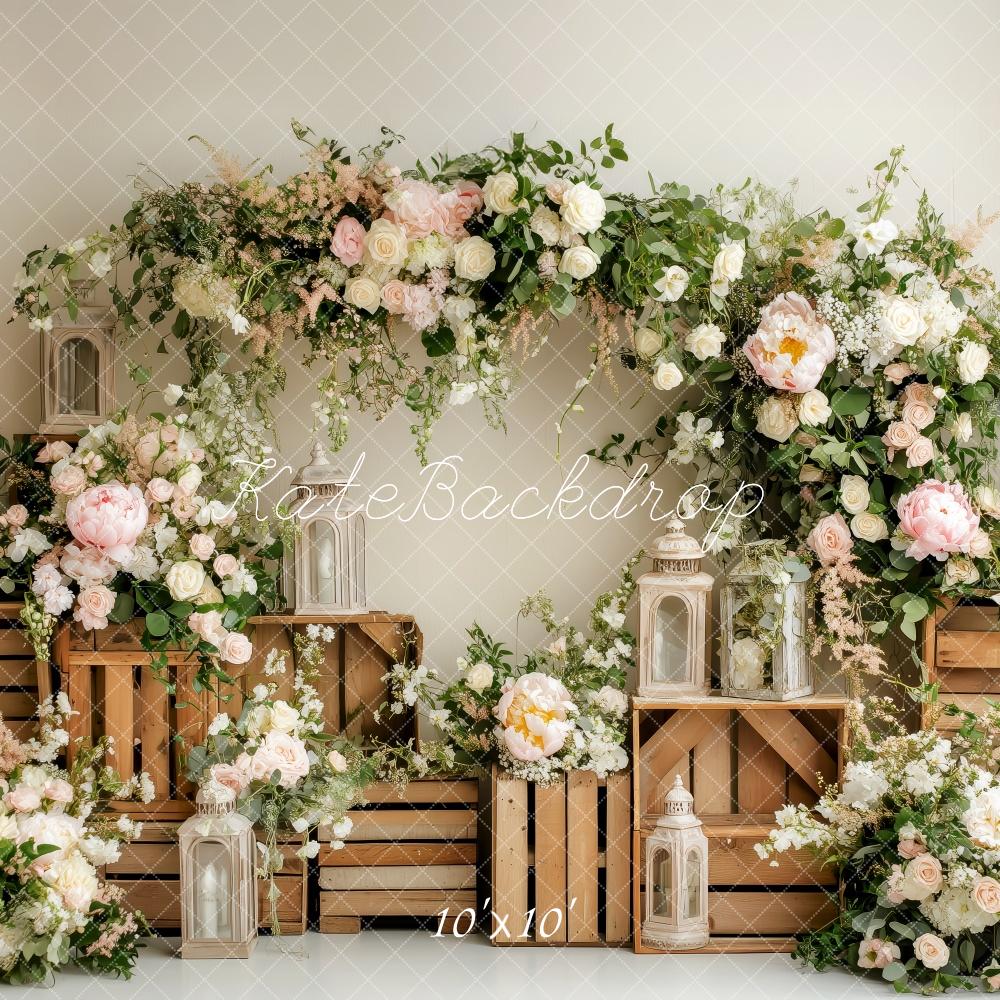 Kate Vintage Floral Arch Backdrop Designed by Patty Roberts