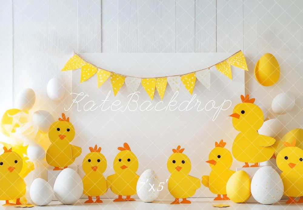 Kate Yellow Chicks Easter Backdrop Designed by Patty Roberts