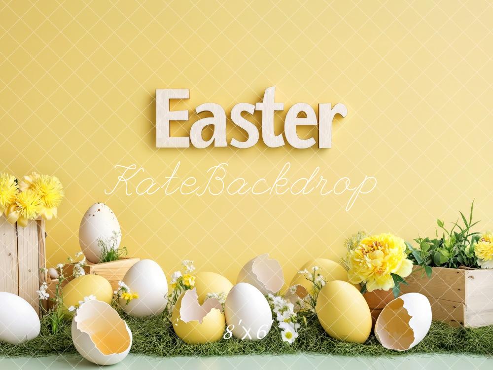 Kate Yellow Easter Egg Backdrop Designed by Patty Roberts