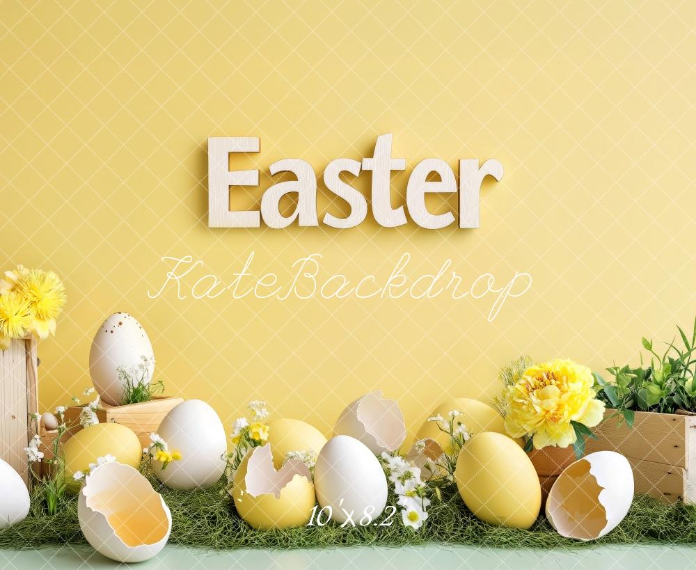 Kate Yellow Easter Egg Backdrop Designed by Patty Roberts