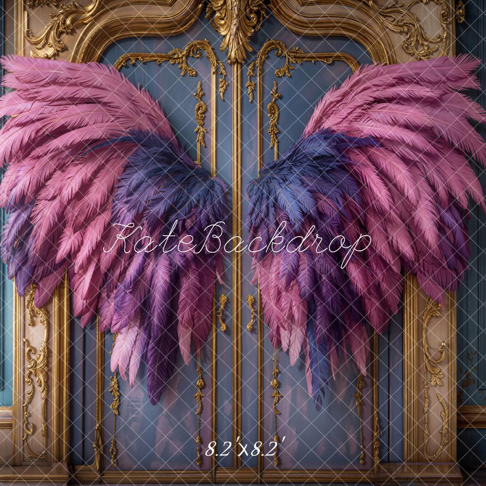 Kate Fantasy Angel Wings Vintage Door Backdrop Designed by Emetselch