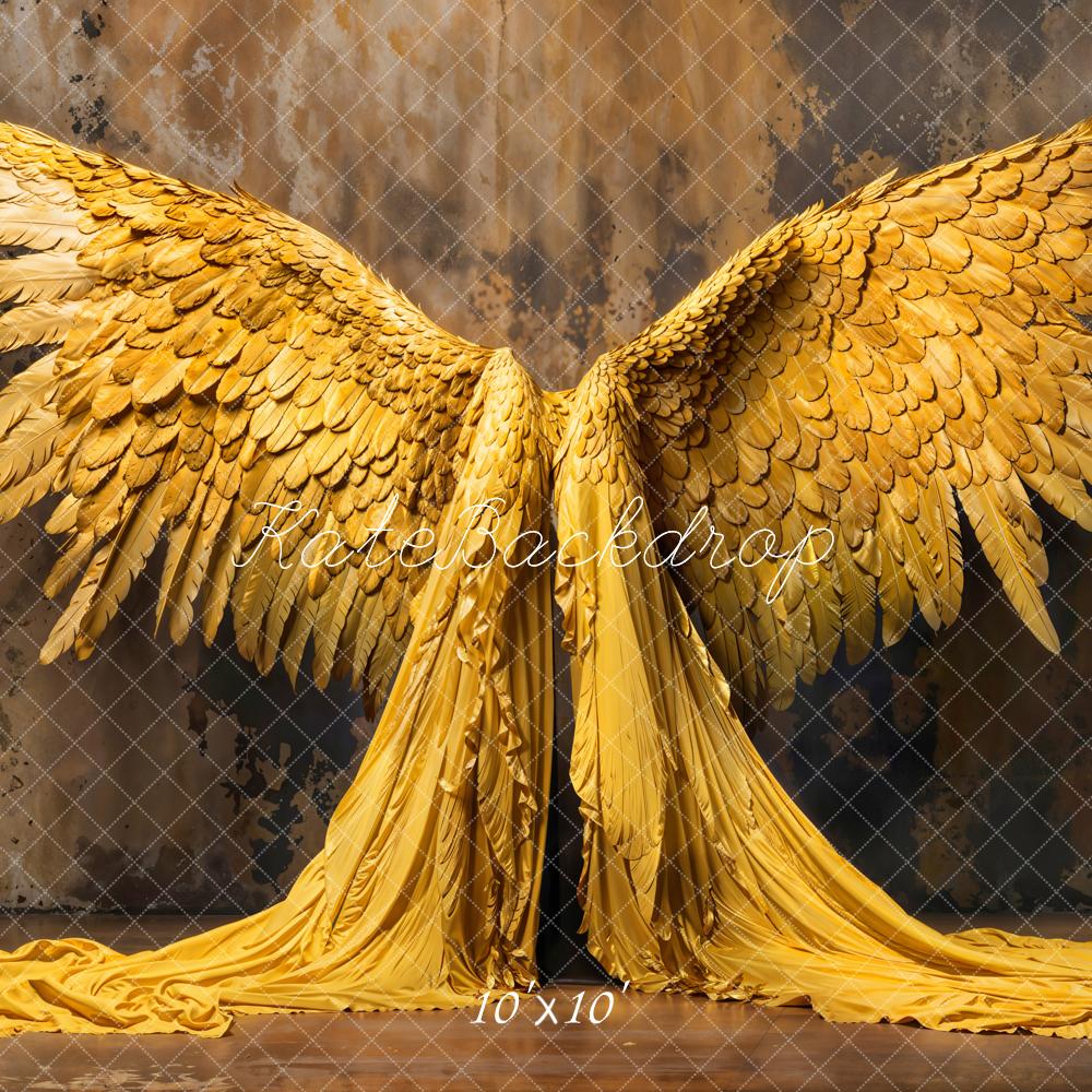 Kate Golden Angel Wings Backdrop Designed by Emetselch