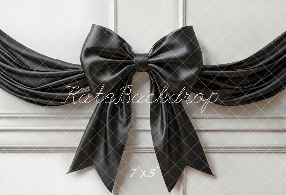 Kate Elegant Black Bow Ribbon Backdrop Designed by Emetselch