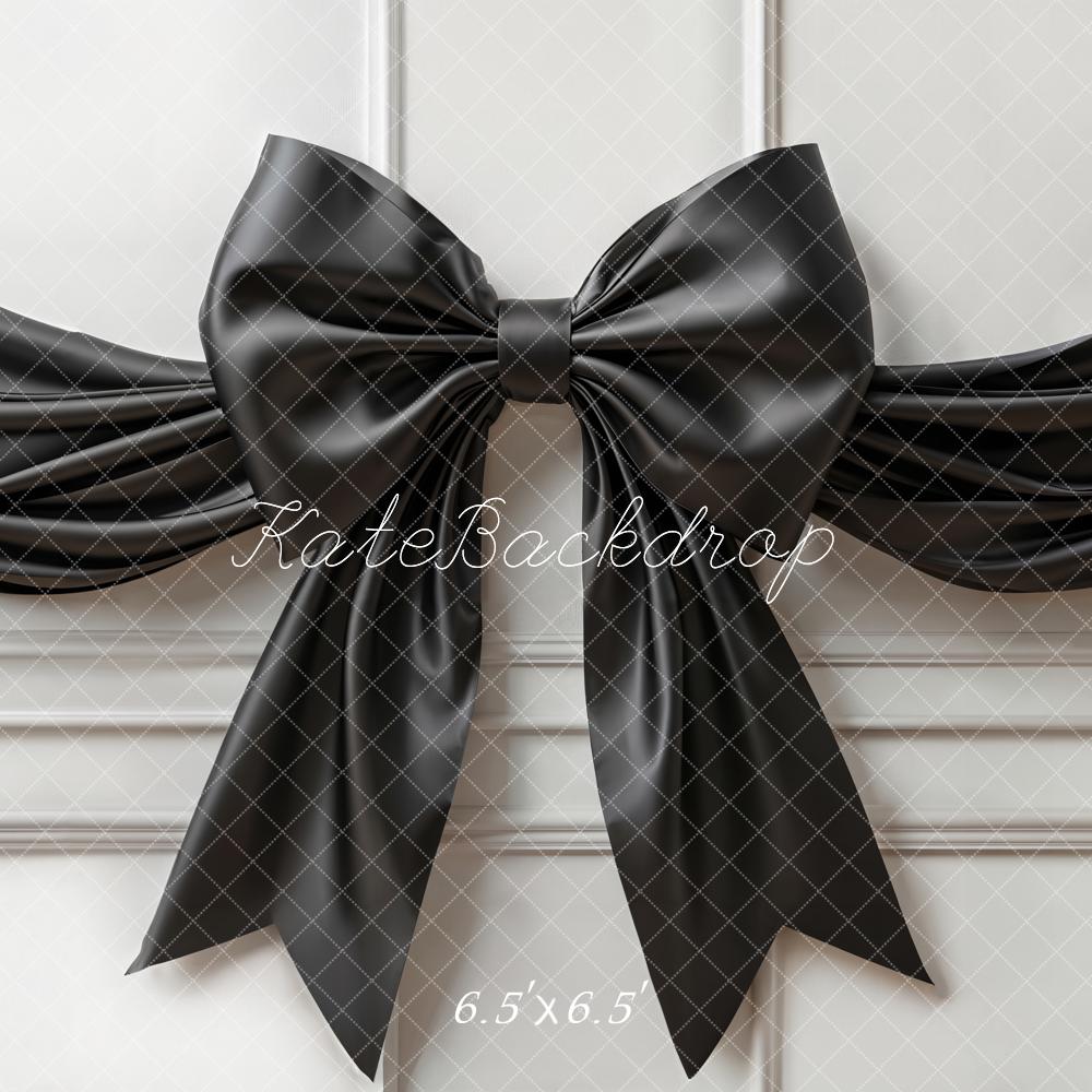 Kate Elegant Black Bow Ribbon Backdrop Designed by Emetselch