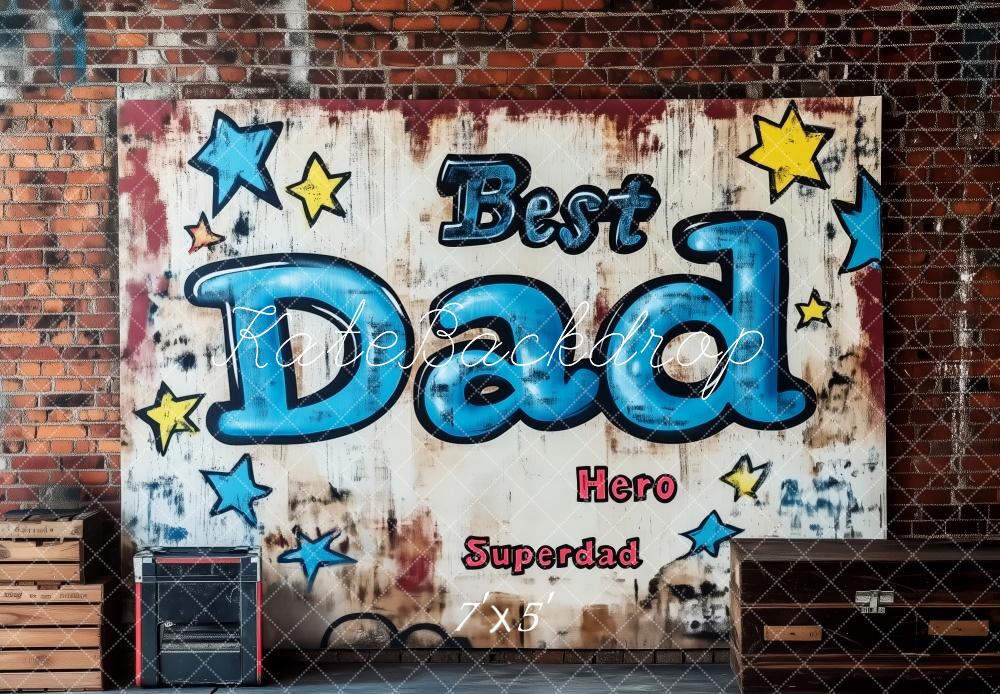 Kate Father's Day Brick Wall Graffiti Backdrop Designed by Patty Roberts